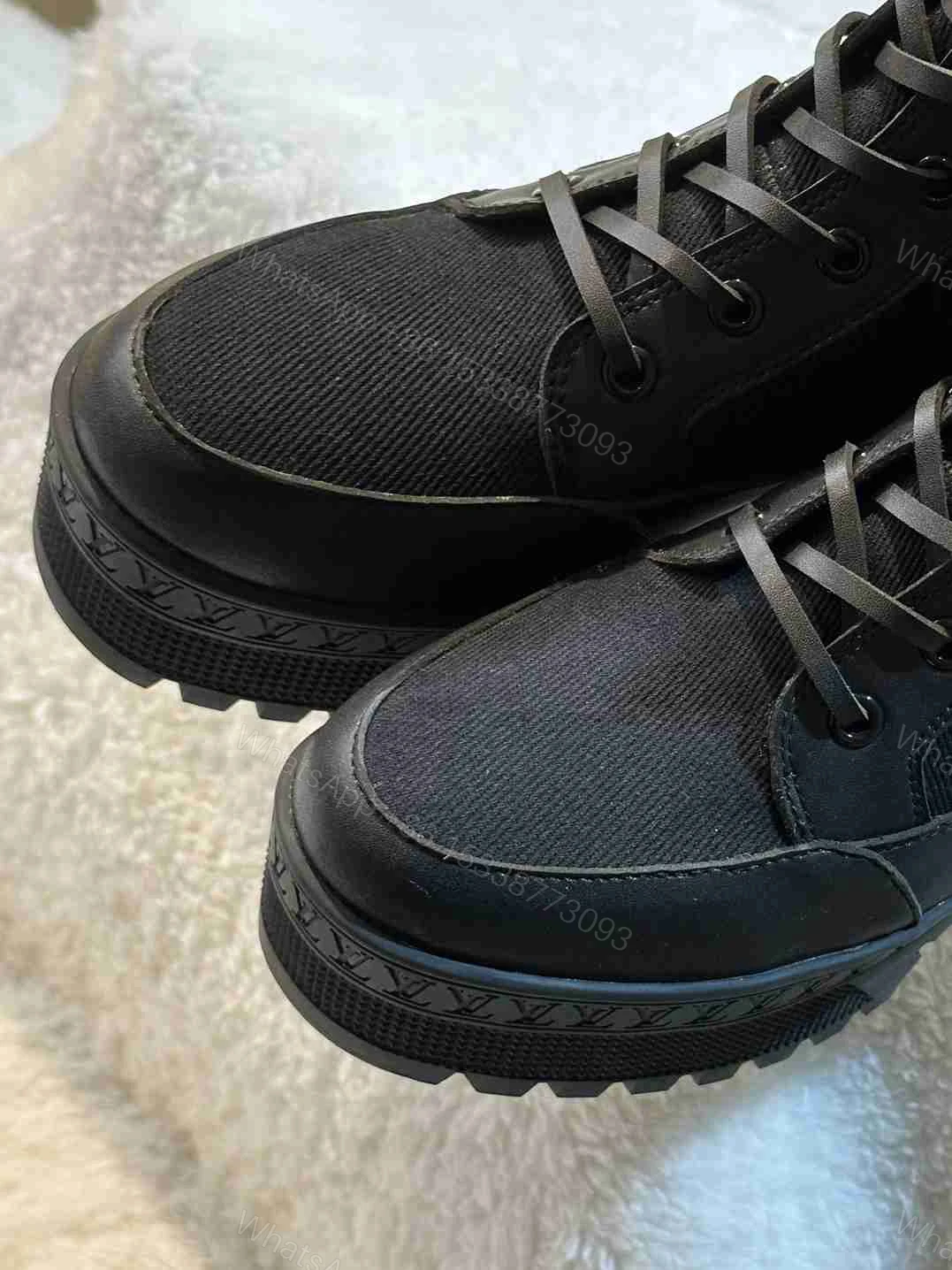 View 5 of LOUIS VUITTON LAUREATE PLATFORM DESERT BOOT BLACK 1AC7RO