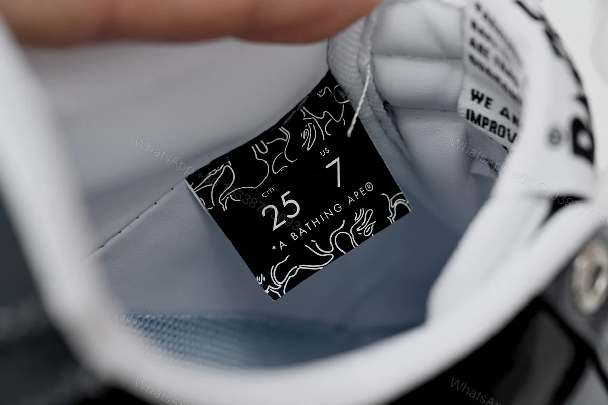 View 7 of Cheap Fake BapeSta Low Black Grey Baolan 1H20 191 046