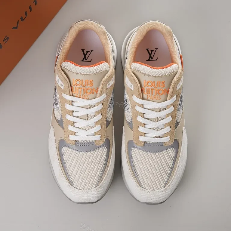 View 9 of Textured Neutrals Luxe High-Tops with LV-Inspired Monogram
