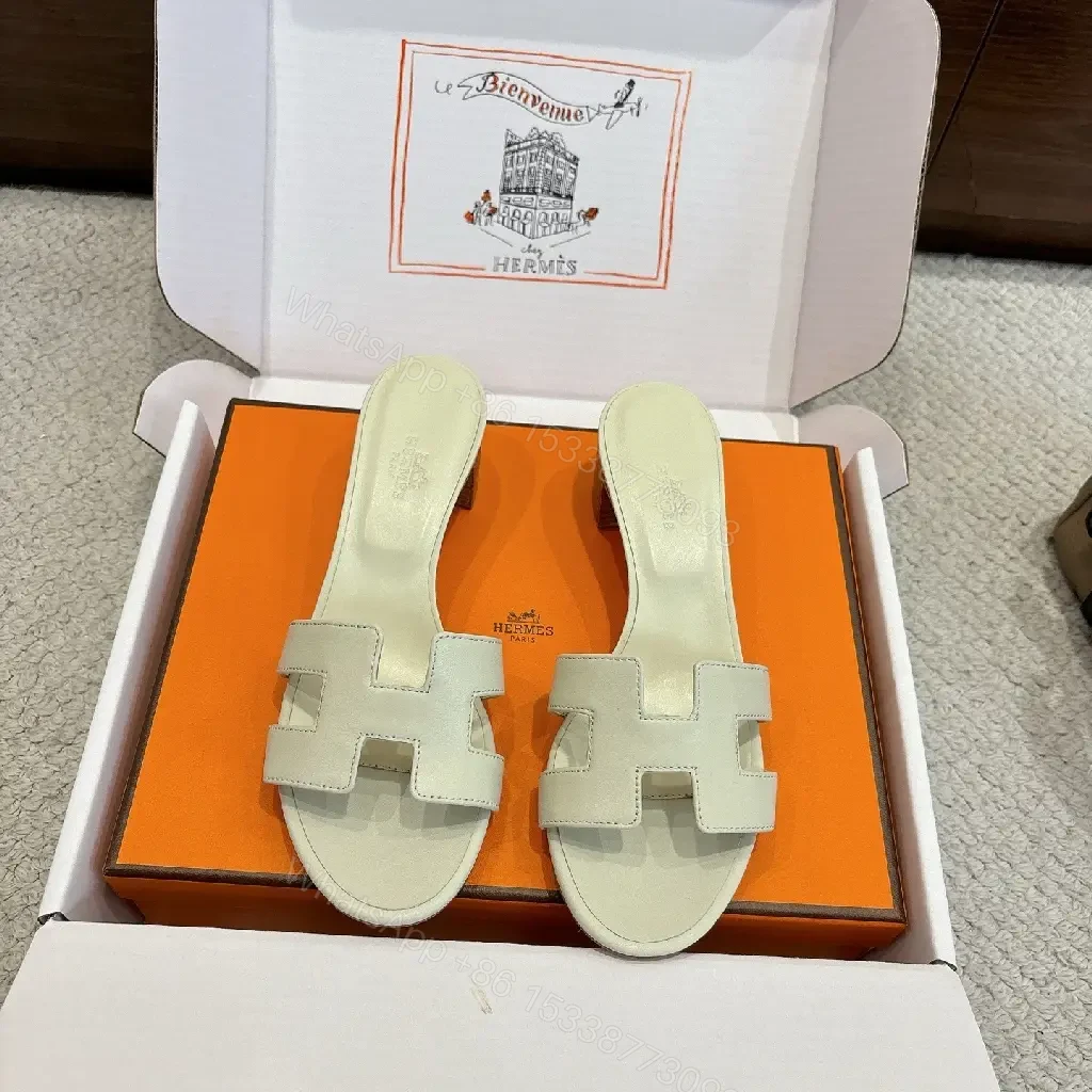 View 8 of Sophisticated Leather Slides: Minimalist, Signature Flair, Comfort