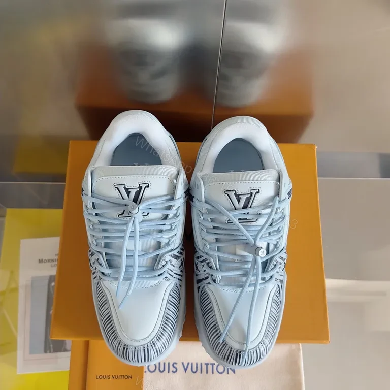 Refined LV-Inspired Luxury Sneakers: Elevated Comfort — view 1