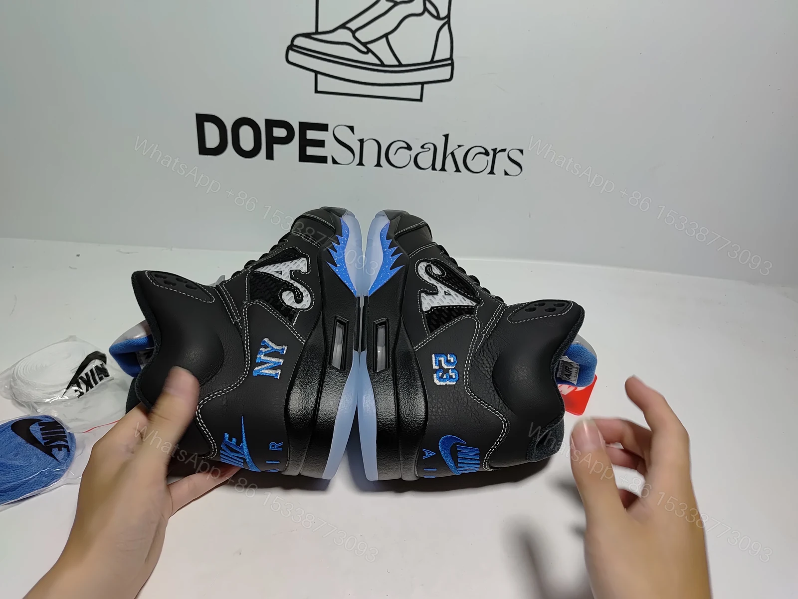 View 13 of Awake NY x Air Jordan 5 Retro 'Black Racer Blue' DV4982-004