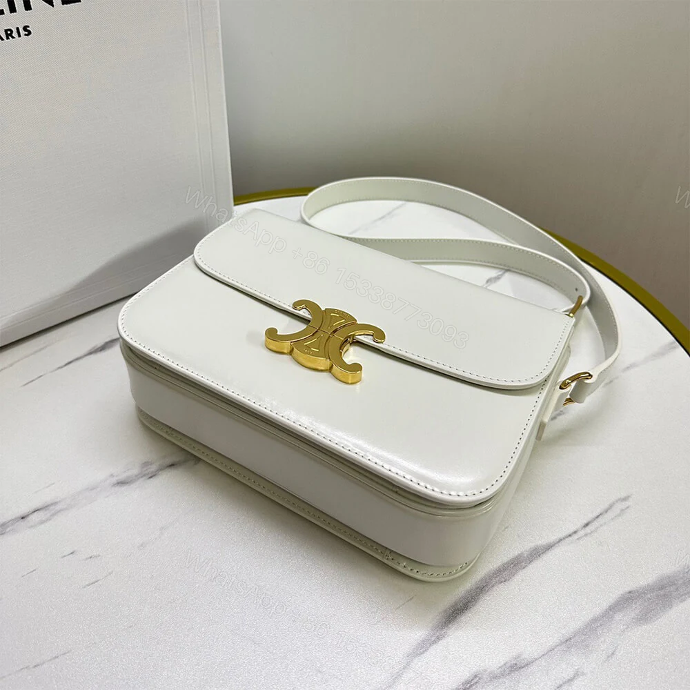 View 5 of CELINE CLASSIQUE TRIOMPHE BAG in shiny calfskin