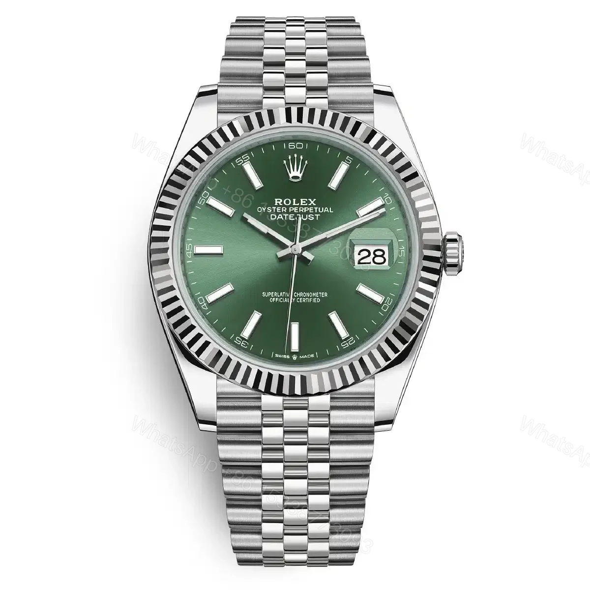 Rolex Oyster Datejust II Jubilee Steel Mint Green Dial 41 mm — view 1