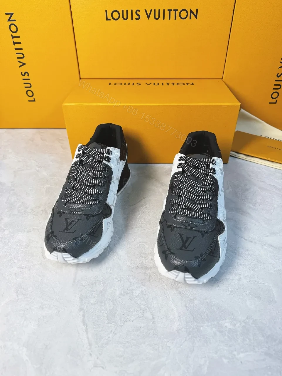 View 8 of Monochrome Wave Runner: Luxe Monogram Sneaker, All-Day Comfort