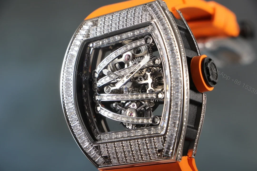 View 4 of Richard Mille RM59-01 T-Diamond Lizard Tourbillon Carbon Fiber Orange Strap Edition RM59-01-T-DIAMOND-LIZARD-TOURBILLON