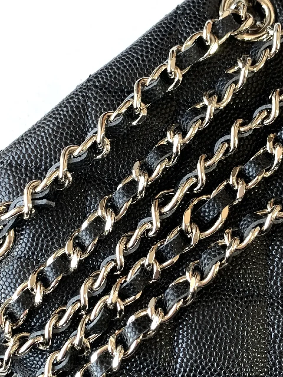 View 2 of Small-Structured Quilted Bag with Iconic Chain Strap