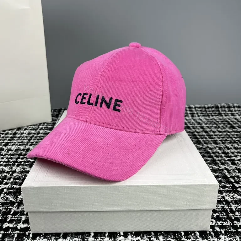 View 9 of Celine Corduroy-Crafted Cap: Minimalist Luxury Headwear