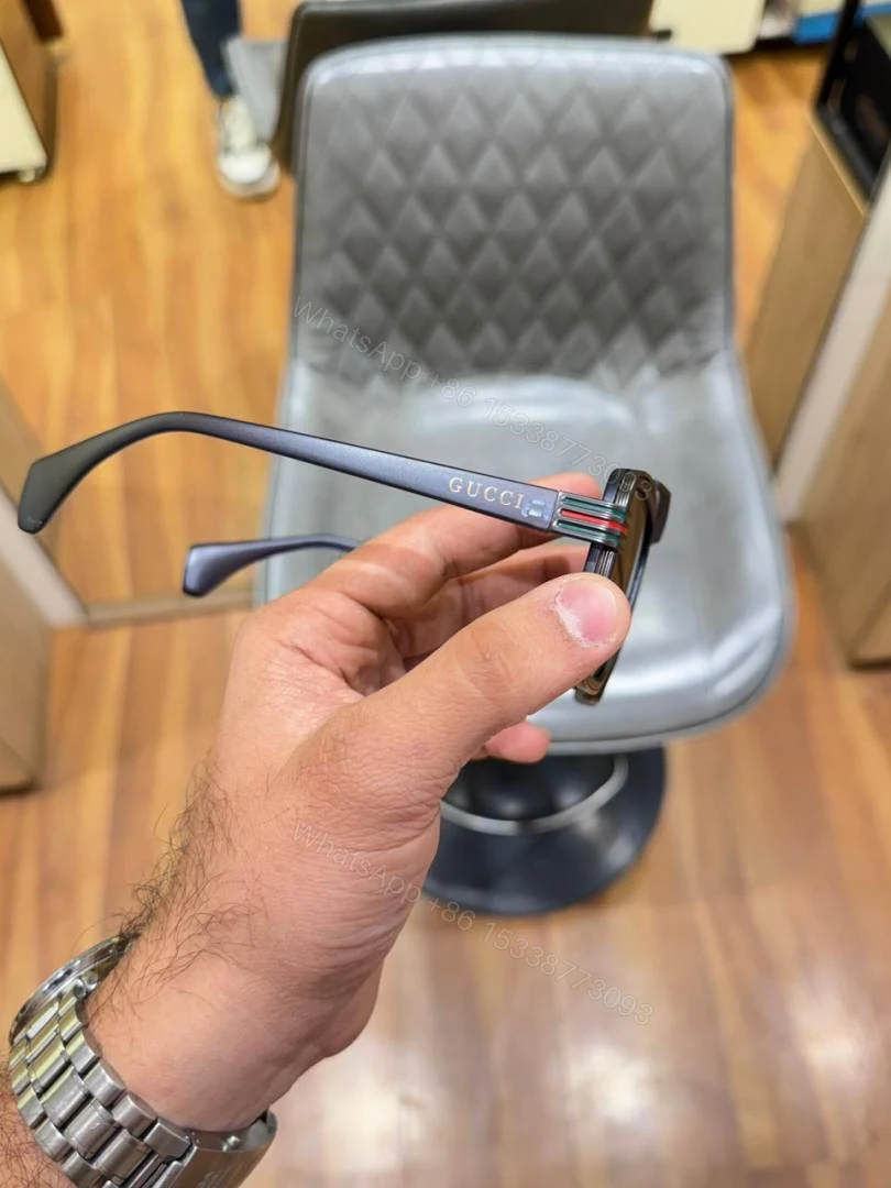View 2 of First Copy Gucci 1295 Blue Brown Sunglasses
