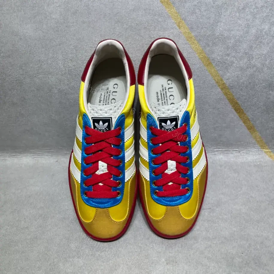 View 6 of ADIDAS X GUCCI GAZELLE LOW-TOP SNEAKERS IN YELLOW AND RED – GC183