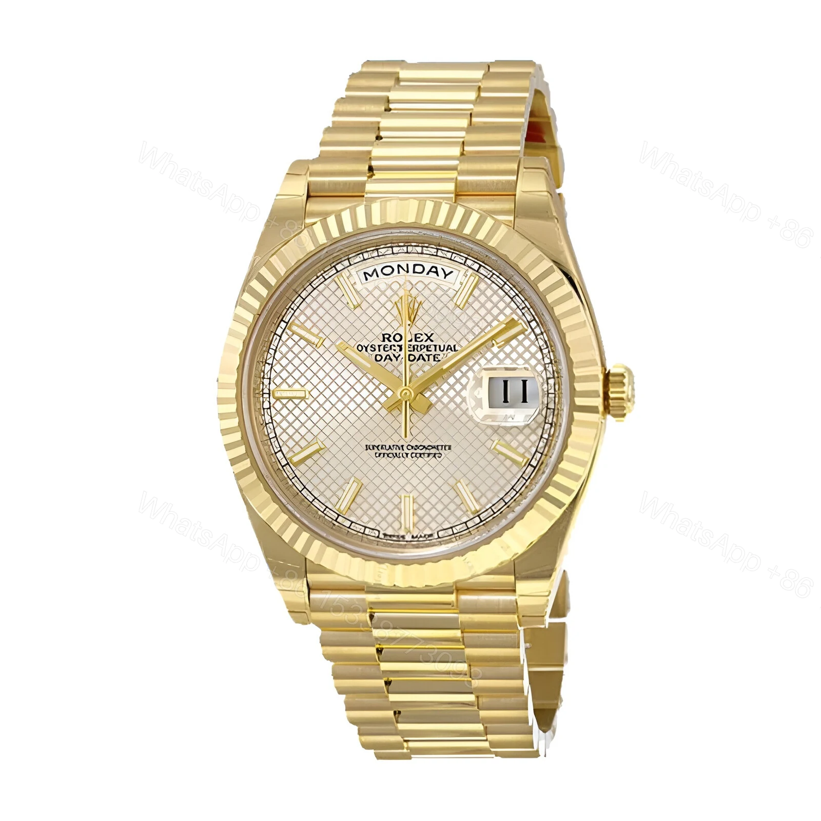 View 2 of Rolex Diogonal Silver Replica