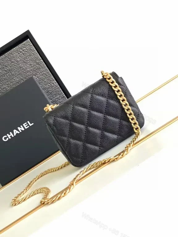 View 2 of Chic Quilted Bag with Gold Chain â€“ Compact Luxury Crossbody