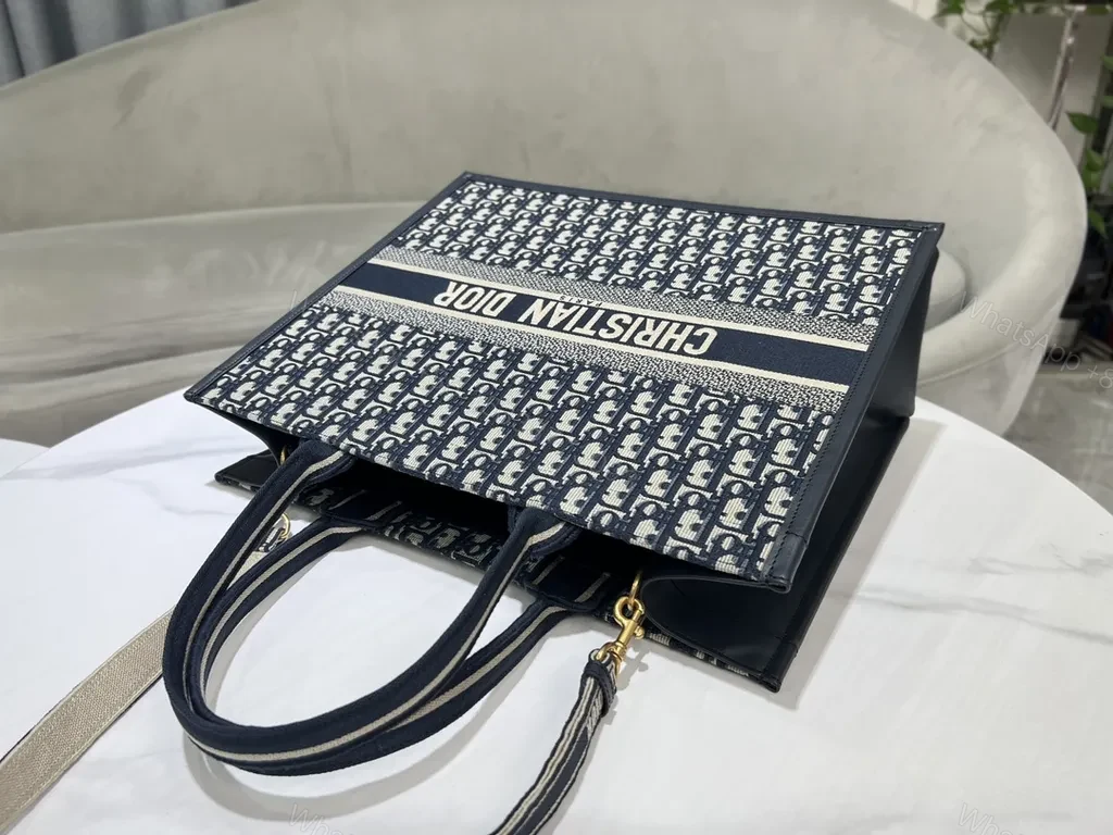 View 2 of Structured Dior Oblique Tote: Everyday Luxury Meets Utility