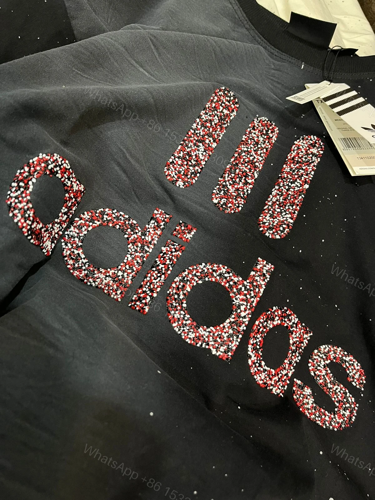 View 3 of First Copy Adidas Drop Shoulder Crew Neck T-Shirt