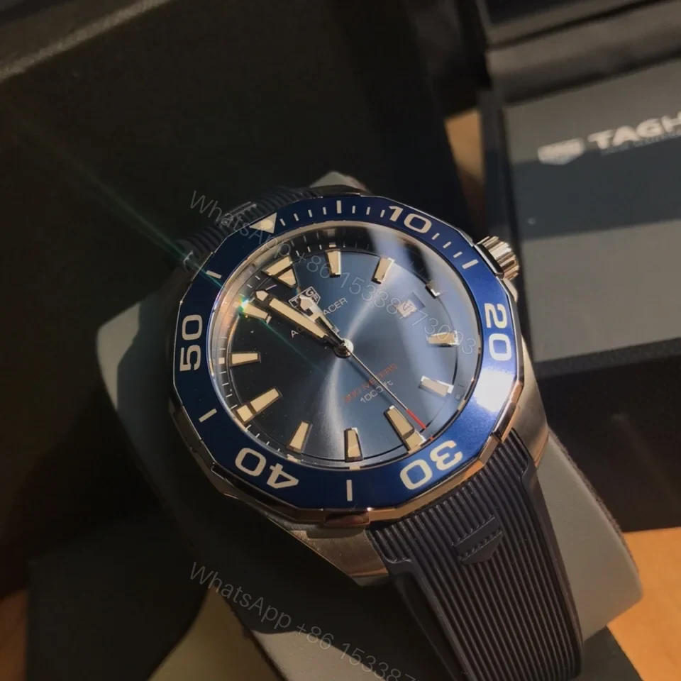 View 8 of TAG Heuer Aquaracer Quartz Watch 41MM Sapphire Crystal Stainless Steel Bracelet Premium Edition TAG-AQUA-QZ-SS-41