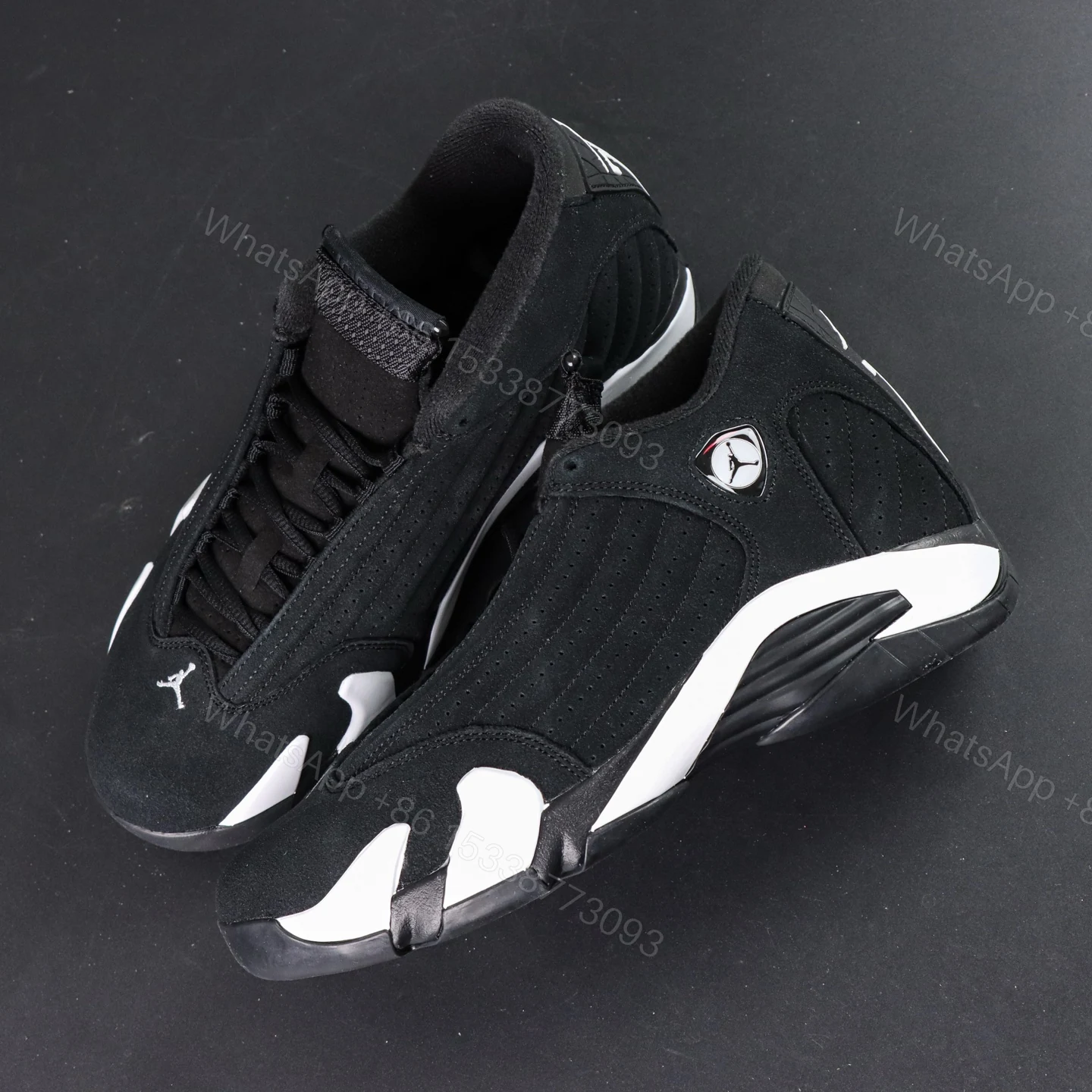 View 8 of Air Jordan 14 Retro Bred Black and White