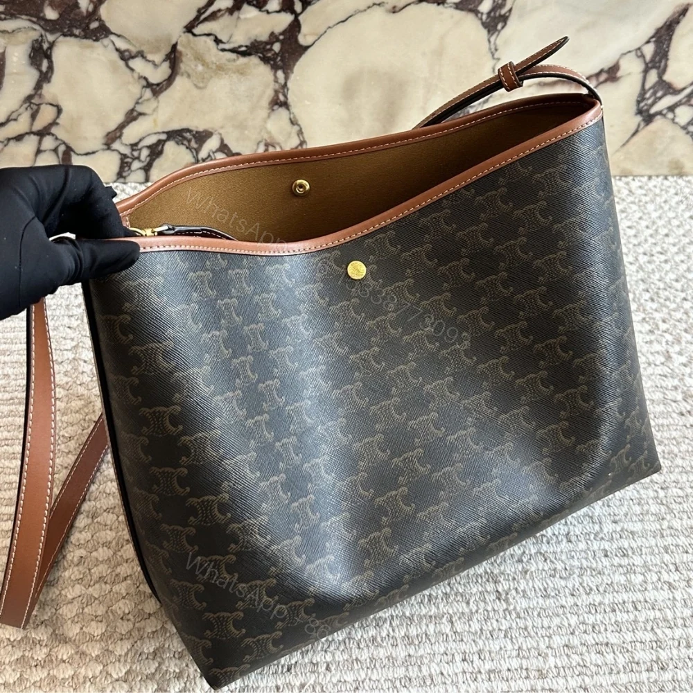 View 6 of Celine Soft Shopper Bag In Triomphe Canvas 33Cm