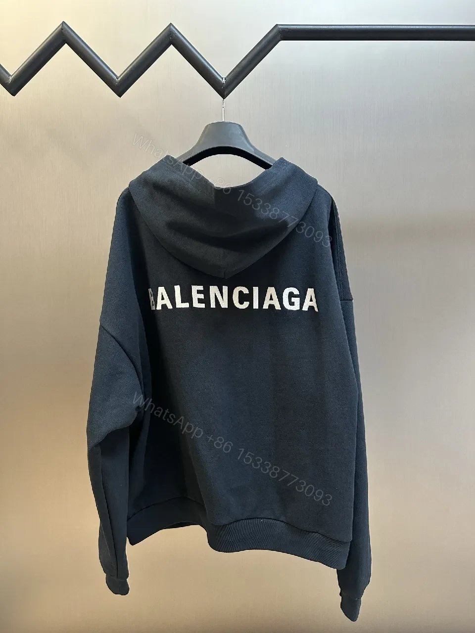 View 5 of Dark Navy Hoodie: Minimalist, Designer-Inspired Comfort