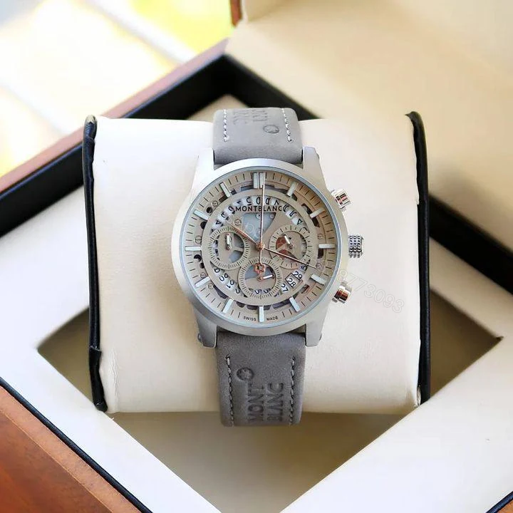 MontBlanc MB Grey Dial 40mm Quartz Chronograph — view 1