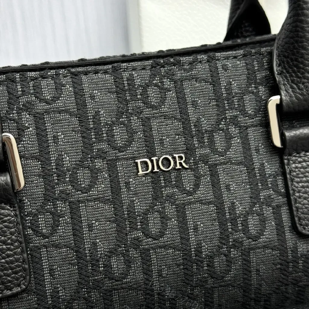 View 10 of Compact Luxury Messenger Backpack: Monogram Texture, All‐Day Comfort