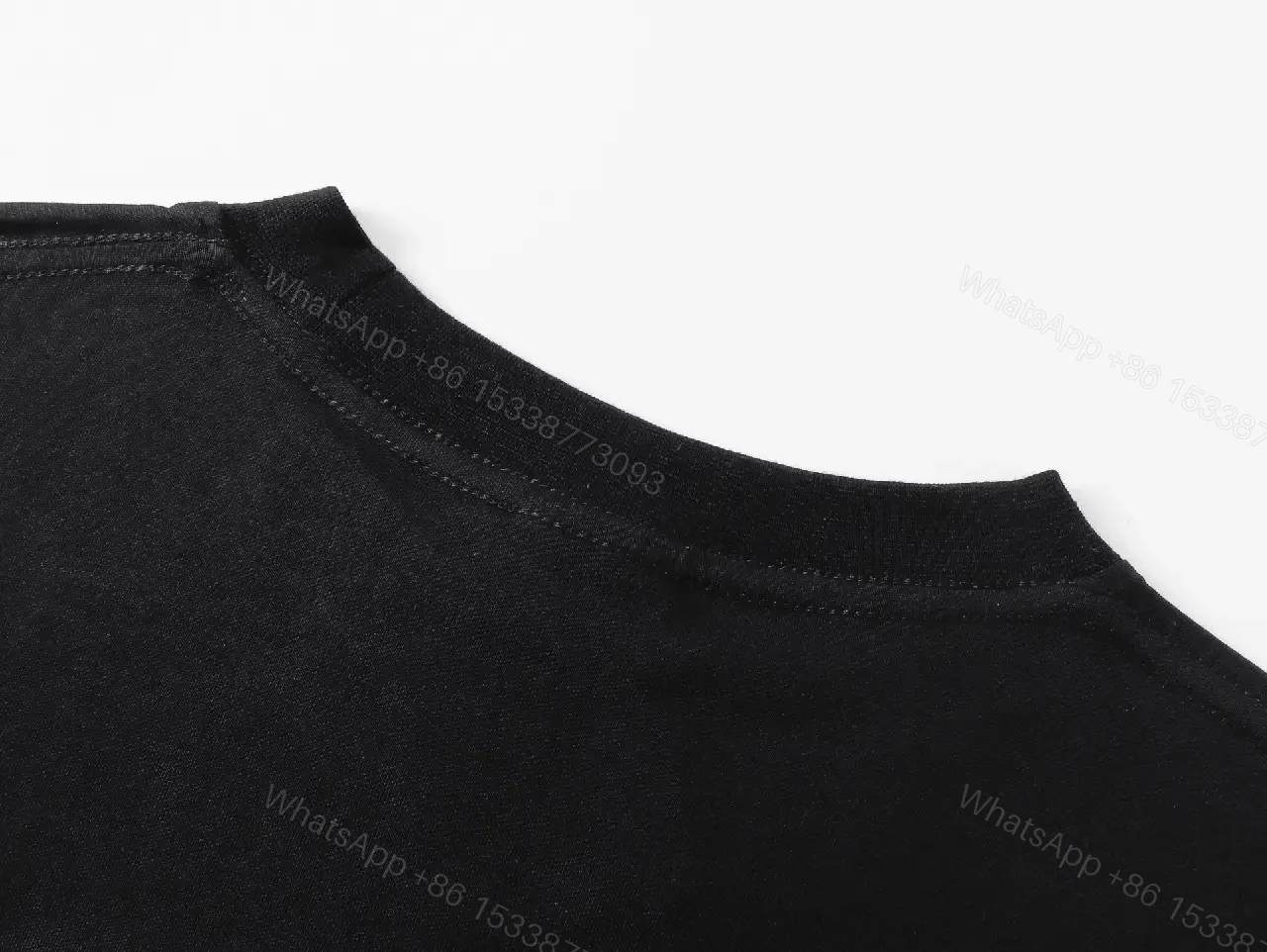 View 6 of Black Cotton Oversized Graphic Tee Balenciaga-inspired Logo Short Sleeve T-shirt