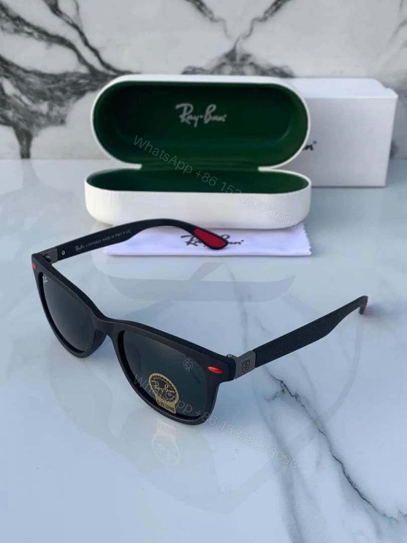 View 3 of First Copy RayBan 4195 Matte Black Sunglasses