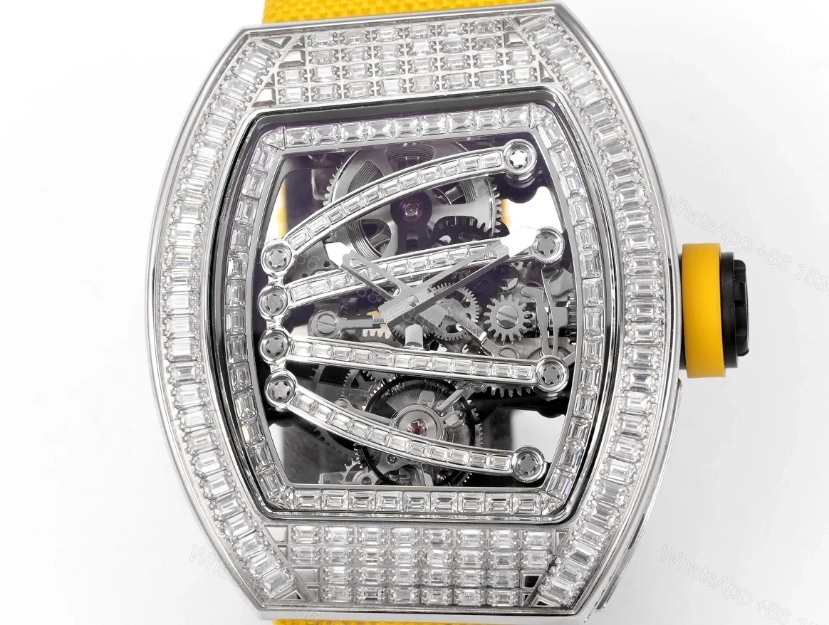 View 6 of Richard Mille RM59-01 T-Diamond Lizard Tourbillon Yellow Strap Watch RM59-LIZ-YL