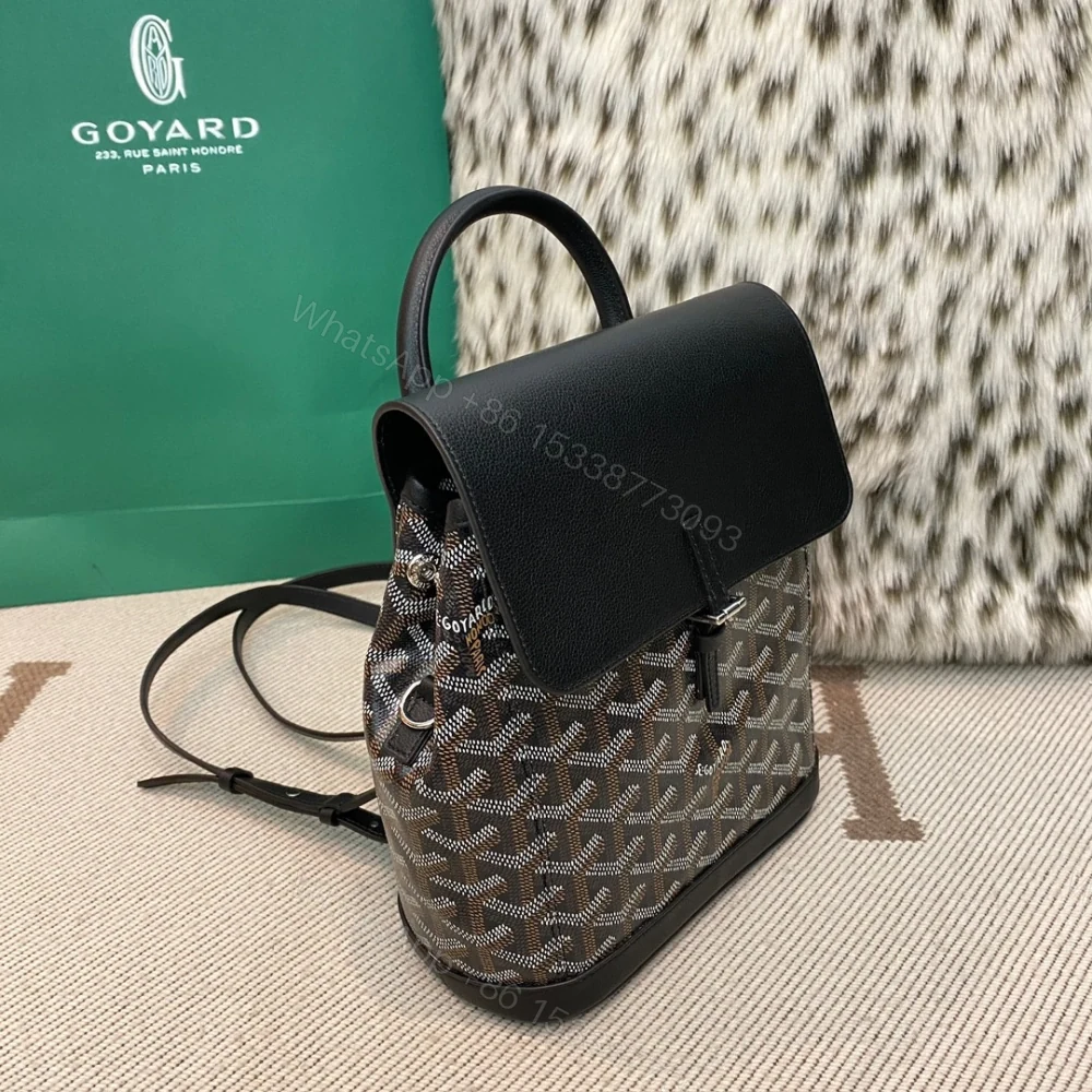 View 3 of 高仿Goyard*ALPIN4經典老花滿印雙肩包黑色免檢版
