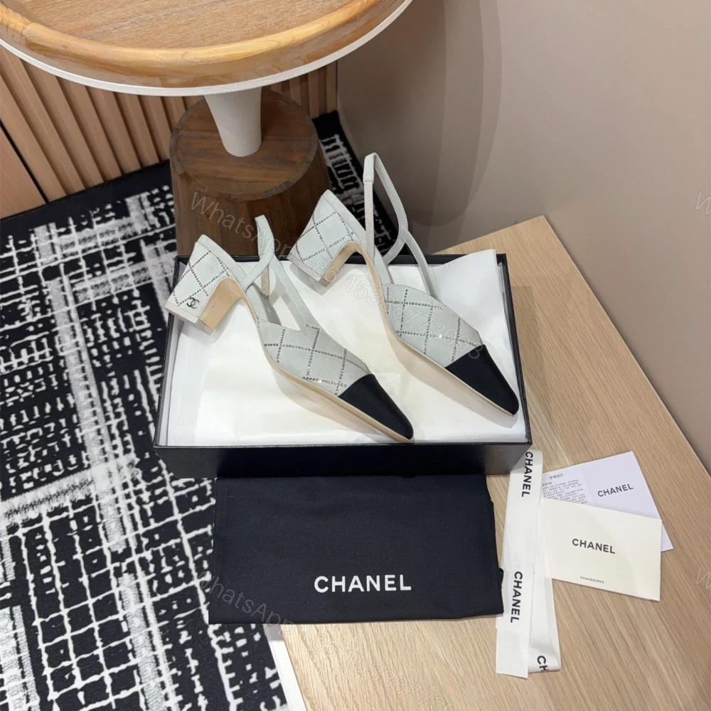 View 7 of 高仿Chanel*25C系列G31319小羊皮休閒單鞋灰色6.5CM免檢版