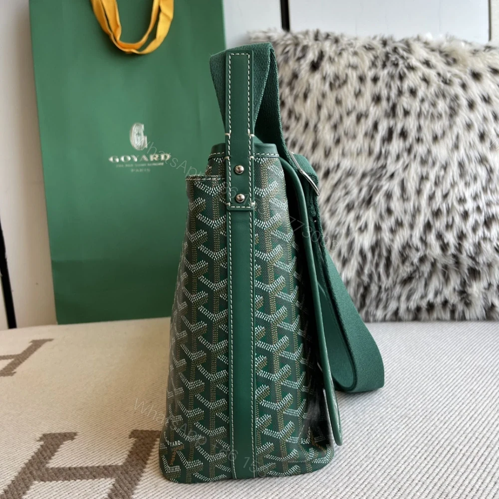 View 4 of 高仿Goyard*Capetien系列CAPETIX郵差包綠色中號免檢版
