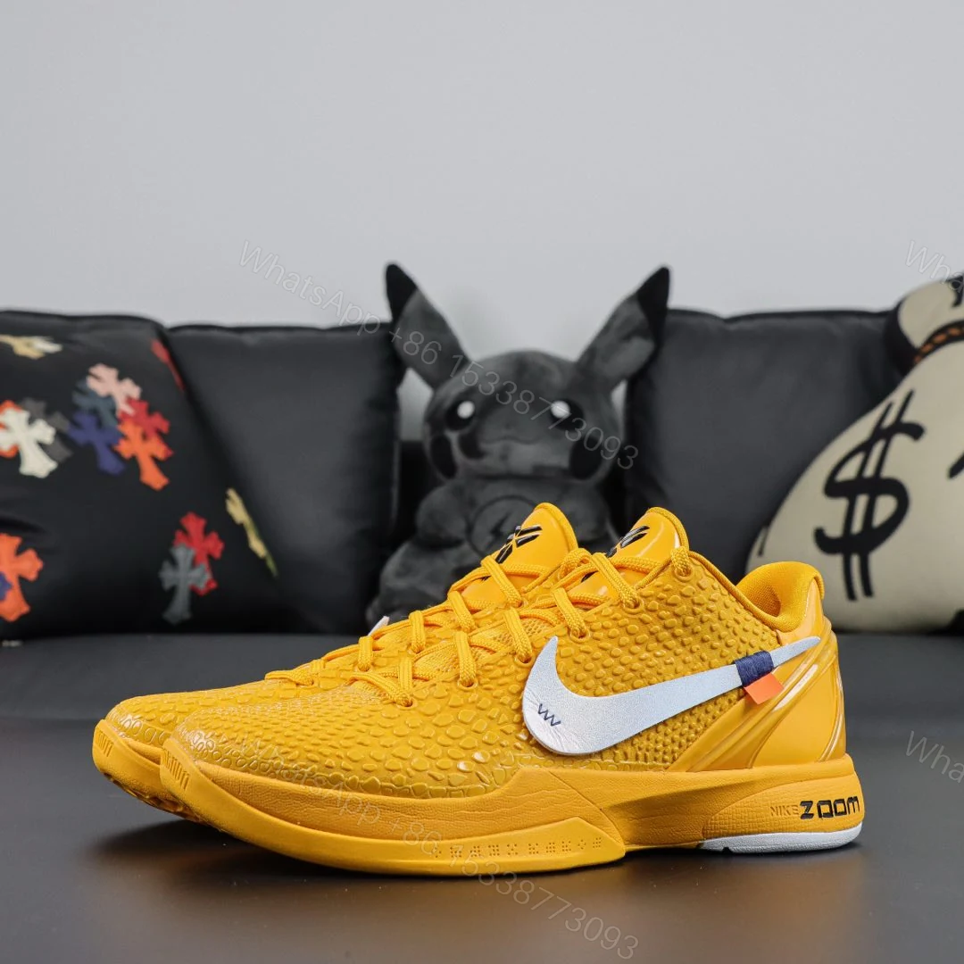 View 8 of Off White Kobe 6 Protro Yellow Reps