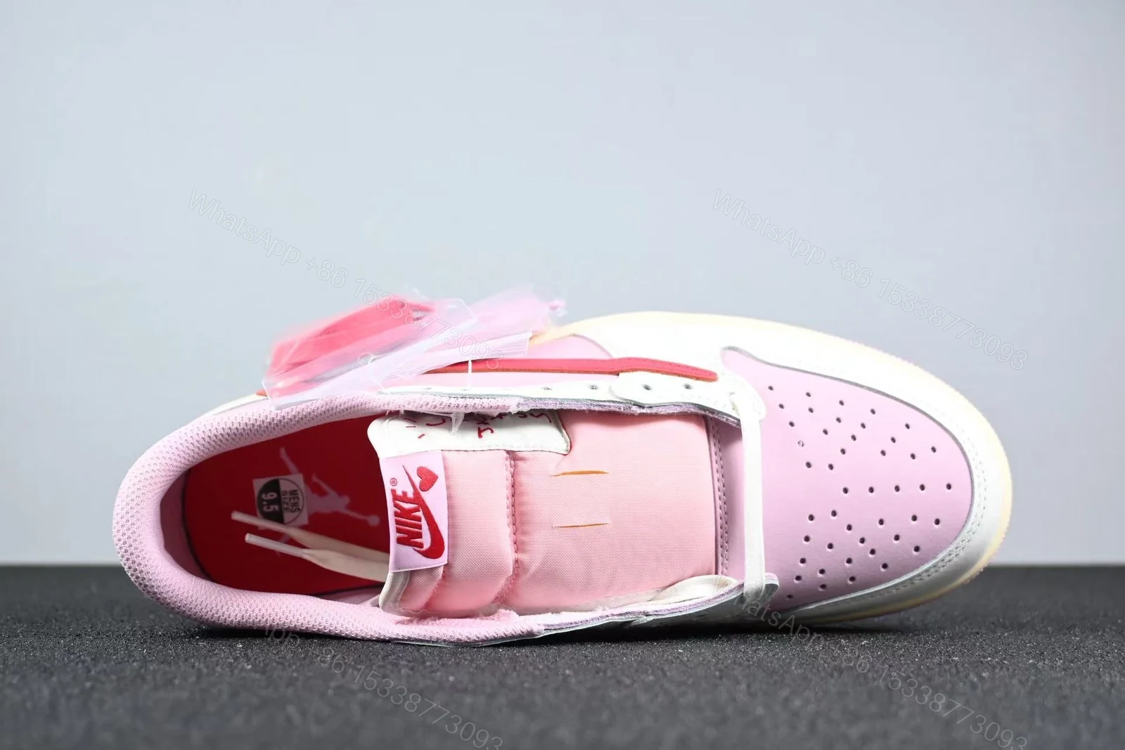 View 8 of Jordan 1 Retro Low OG SP Travis Scott Sail Tropical Pink