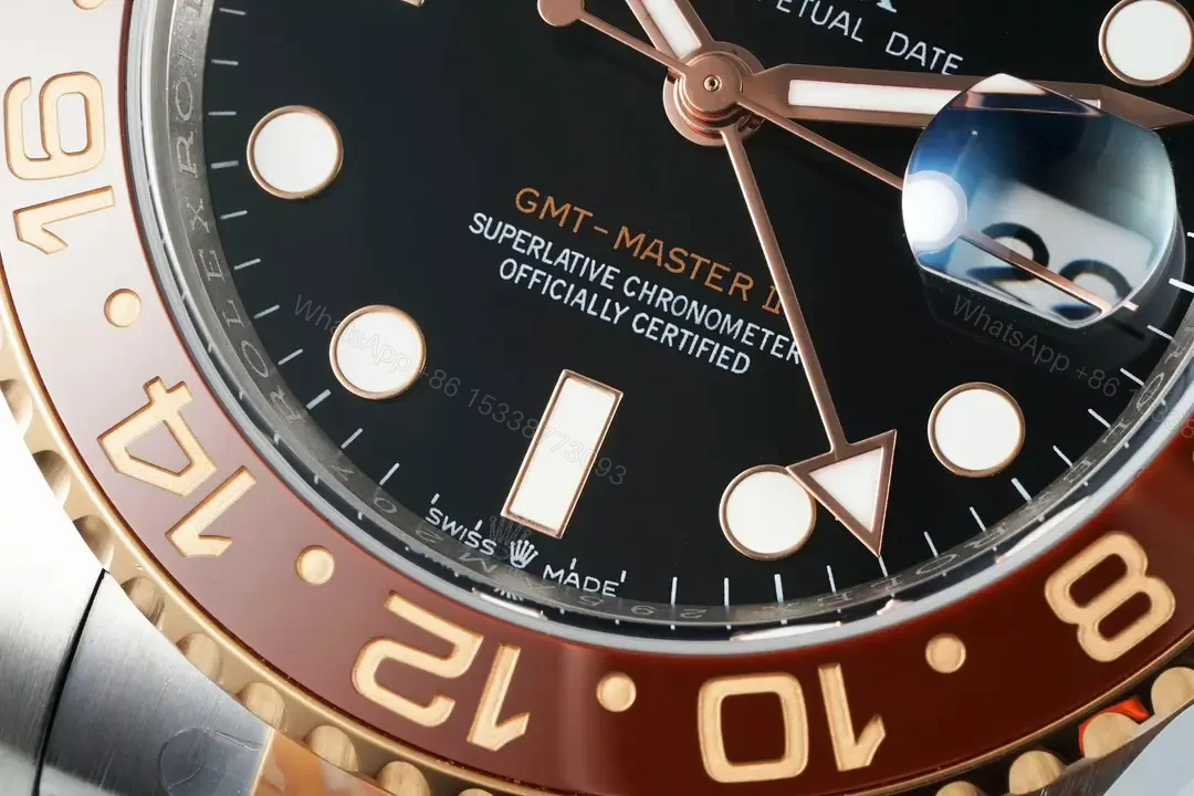 View 5 of Rolex GMT Master II Greenwich V5 40mm Dandong 3285 Movement Watch RLX-GMT-GREEN-V5-40-D3285