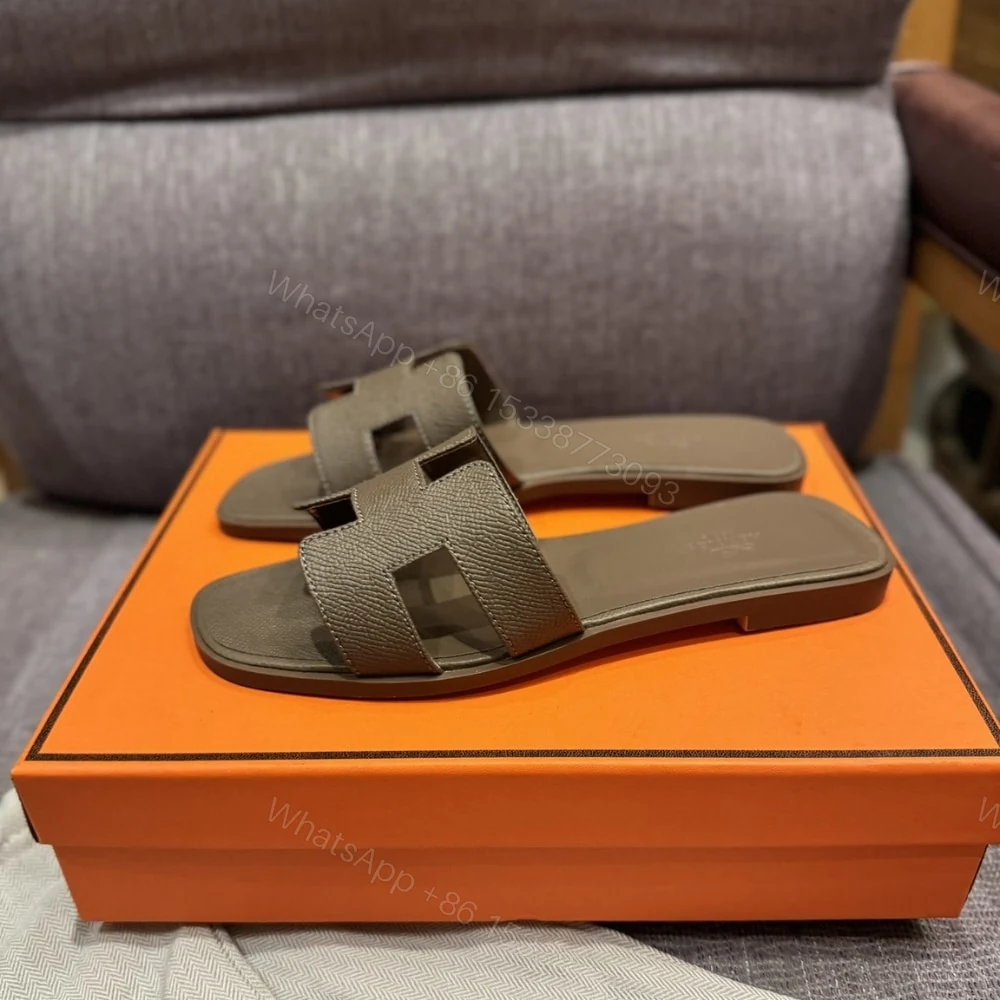 View 5 of HERMÈS ORAN SANDAL ETOUPE H202272Z X3340