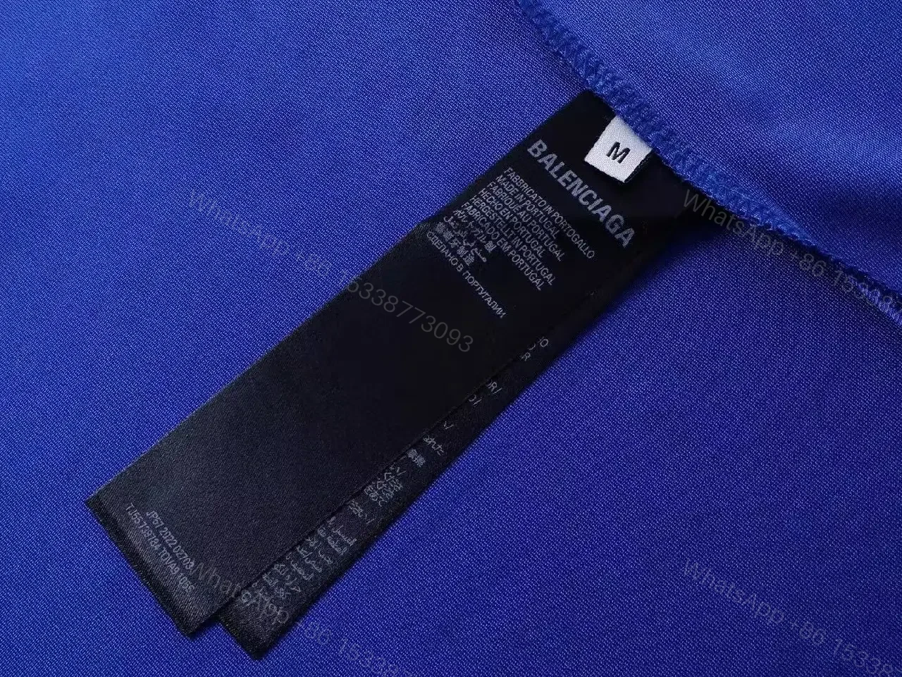 View 5 of Bold Blue Jersey Tee: Sport-Luxe Logo-Print Streetwear Tee