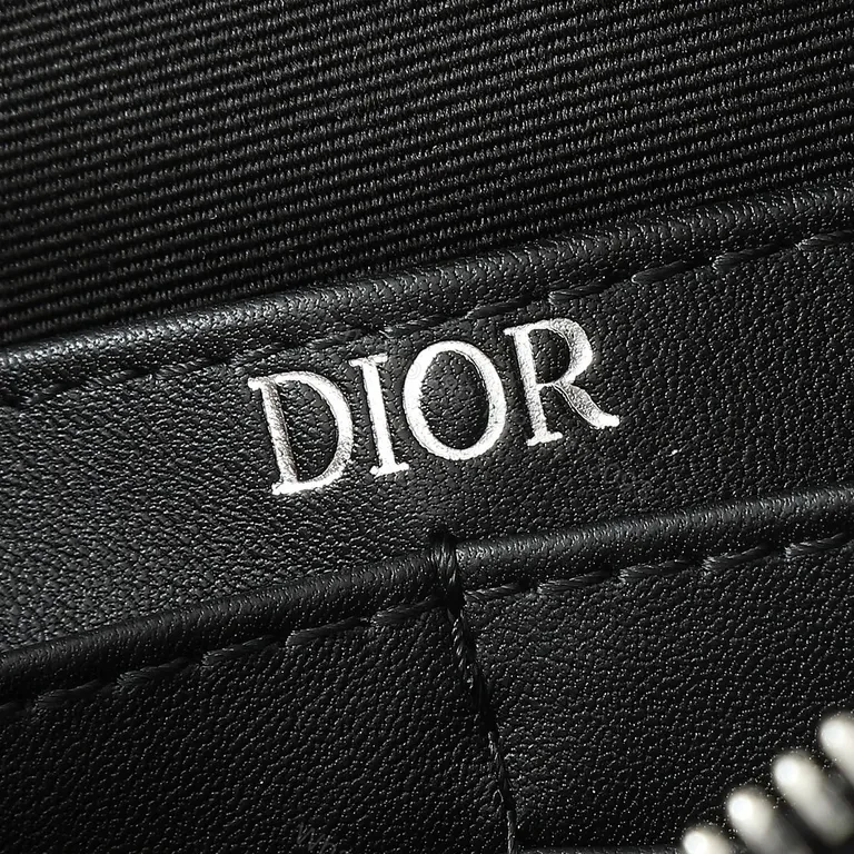 View 9 of Dior Black Coated Canvas Clutch â€” Minimal Luxury, All-Day Ready