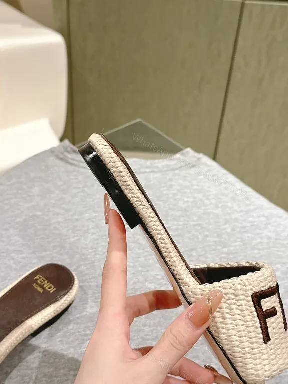 View 2 of Textured Knit Slide â€” Bold Logo, Cushioned Comfort, Luxury Slide