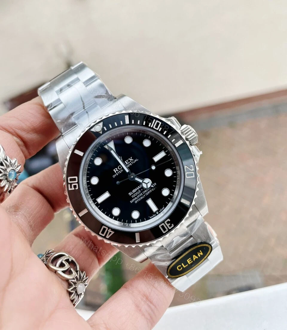 Clean FACTORY 1:1 Rolex Submariner No Date CF 41mm Black Dial Black ceramic Bezel 3230 — view 1