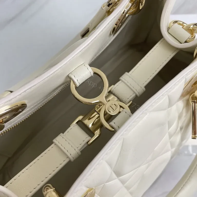 View 7 of Chic Quilted Everyday Luxury Handbag with Dior Charms