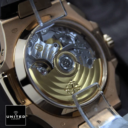 View 9 of Patek Philippe Nautilus Rose Leather Replica