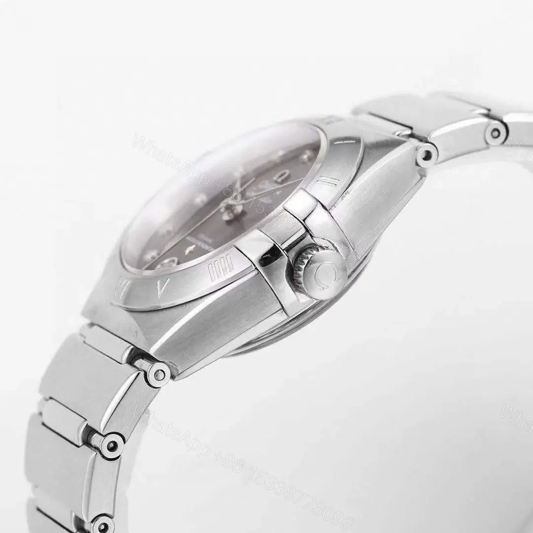 View 6 of Omega Constellation 29MM Women’s Watch V6 Version Silver with Diamond Markers Stainless Steel Bracelet