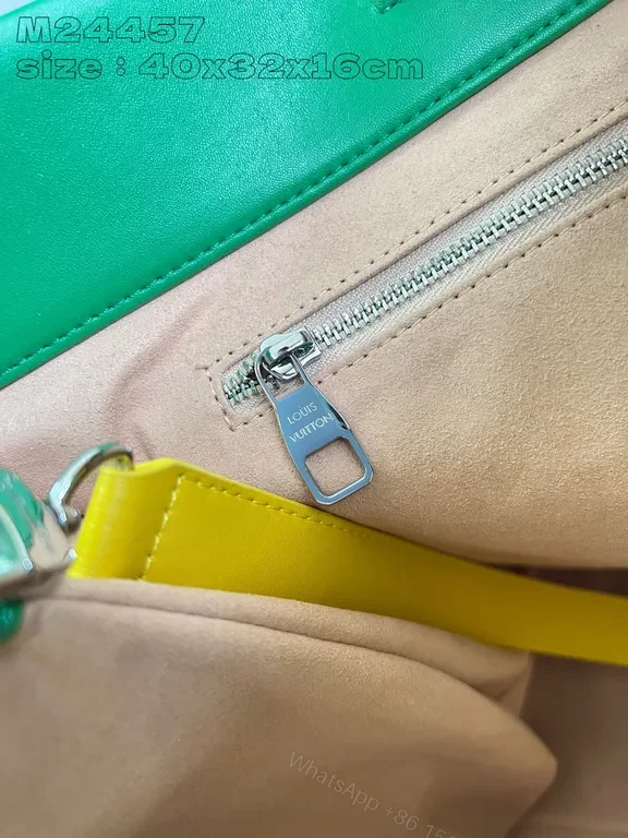 View 2 of Green Luxe Tote: Bold, Durable Designer-Inspired Bag