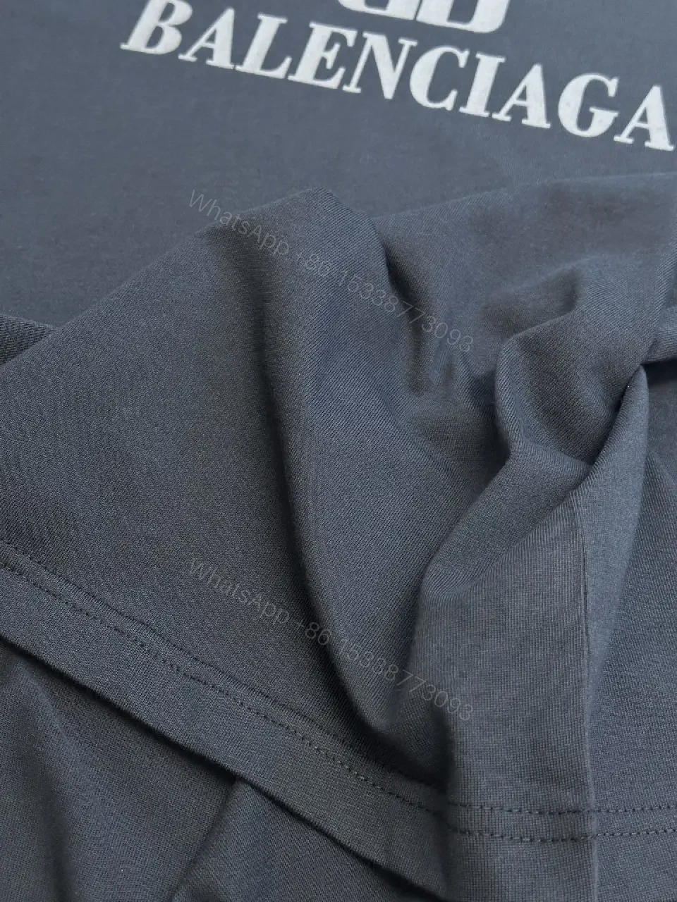 View 10 of Oversized Cotton Tee – Minimalist Logo Luxury, Black
