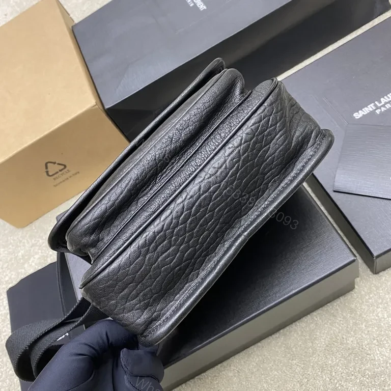 View 3 of Chic Saint Laurent Compact Leather Crossbody Bag