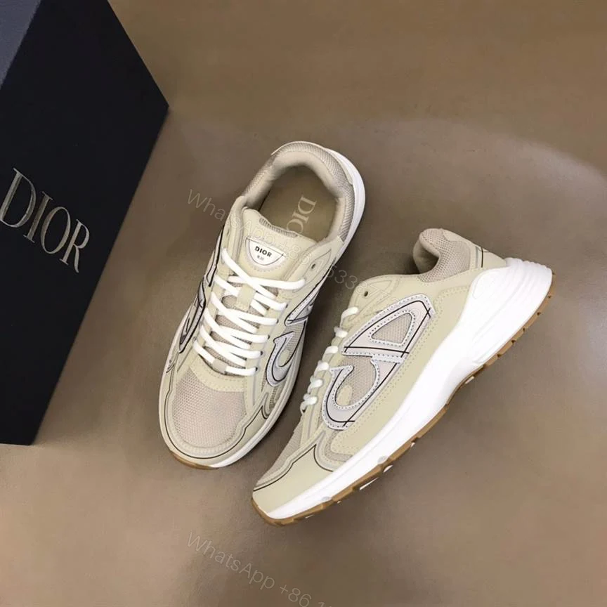 View 9 of DIOR B30 SNEAKERS CREAM MESH AND TECHNICAL FABRIC – CD89