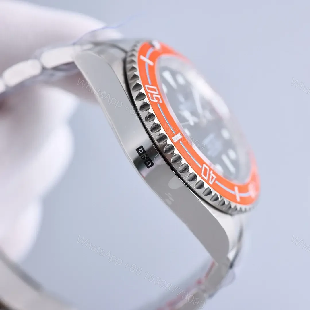 View 7 of Premium Rolex Clean Factory Orange Submariner replica 4oMM B33 Oyster Bracelet Edition RG-CLEAN-SUB-B33-ORANGE-OYSTER