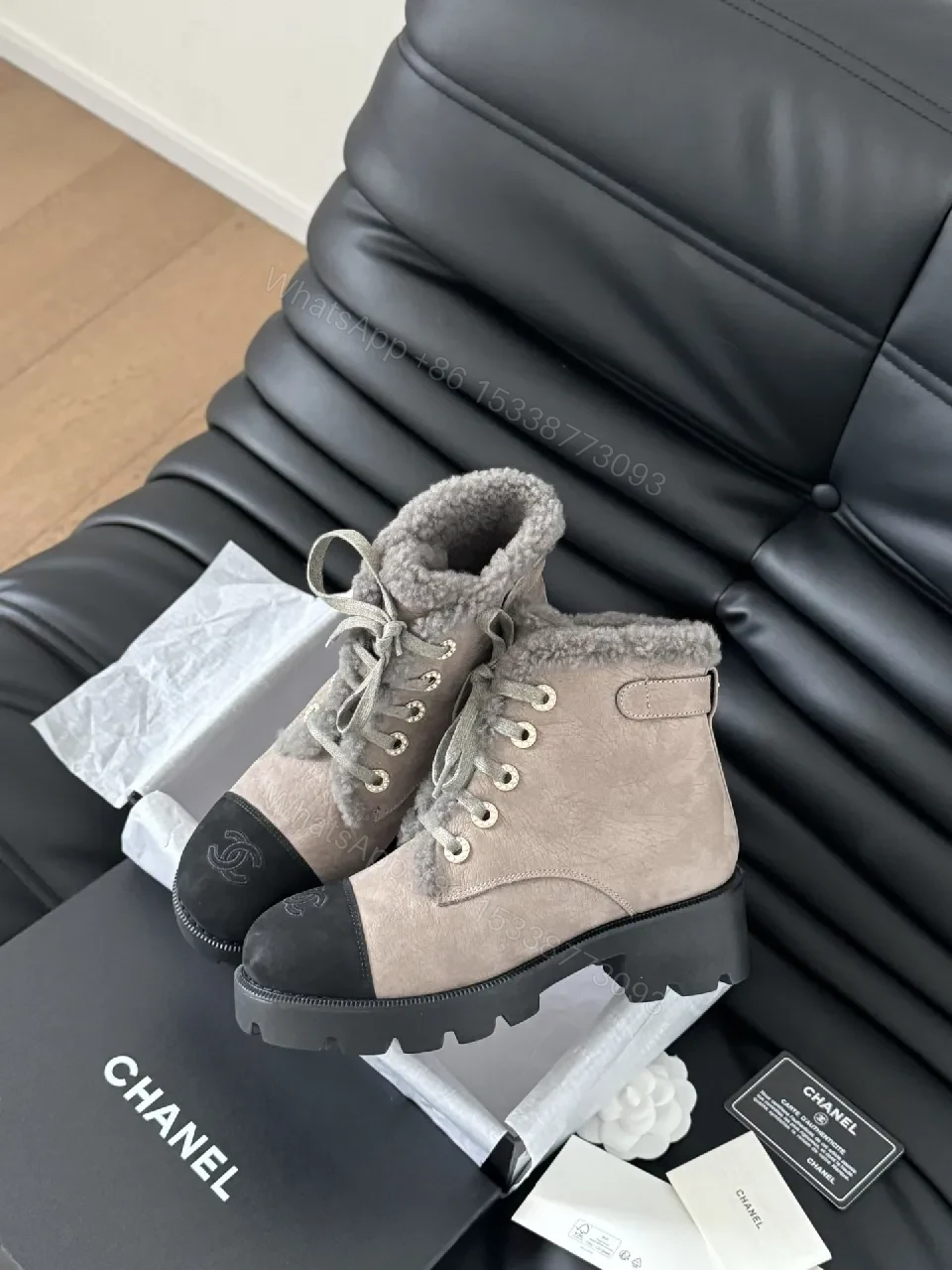 View 8 of Cozy Lux Boots: Suede, Shearling, Signature Accents, Boots