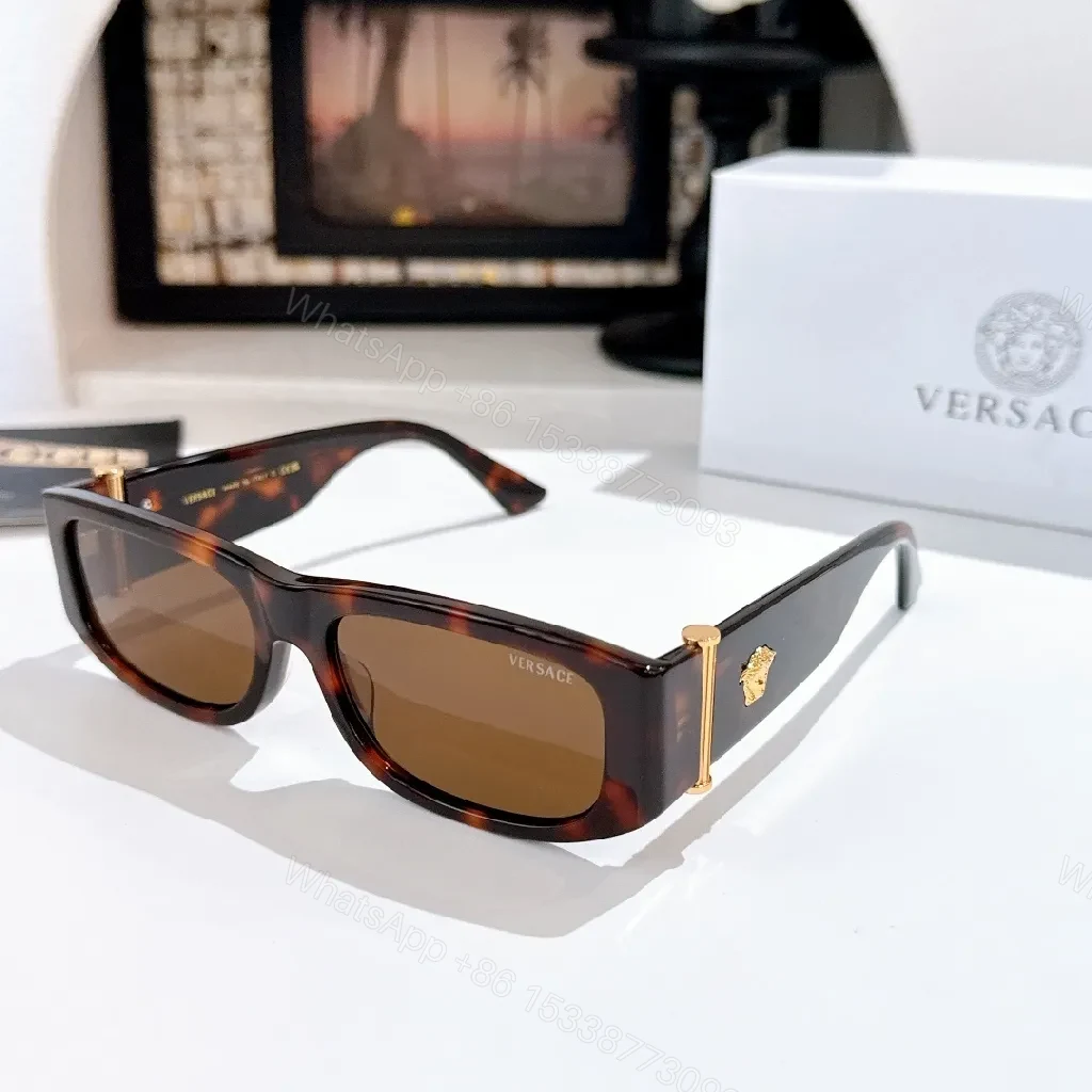 View 5 of Green Marbled Sunglasses with Gold Accents, Gradient Lenses, Unisex