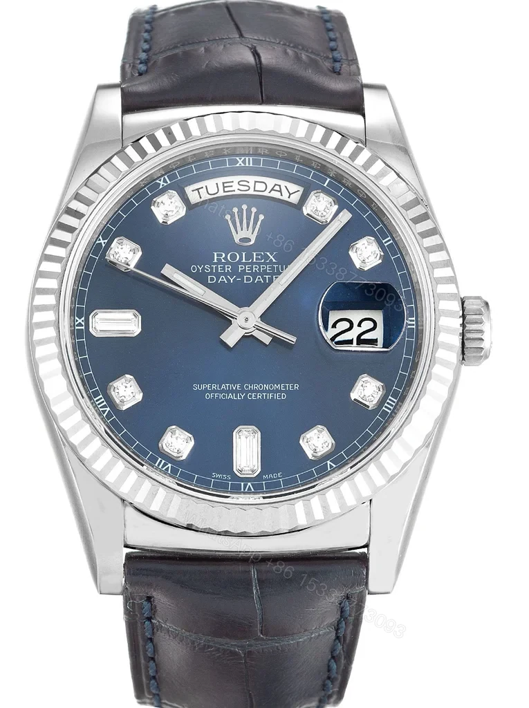 Replica Rolex Day-Date Blue Dial 118139 36 mm — view 1