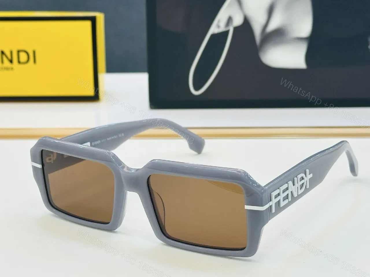 View 3 of Bold Blocky Frames Sunglasses: All-Day Comfort